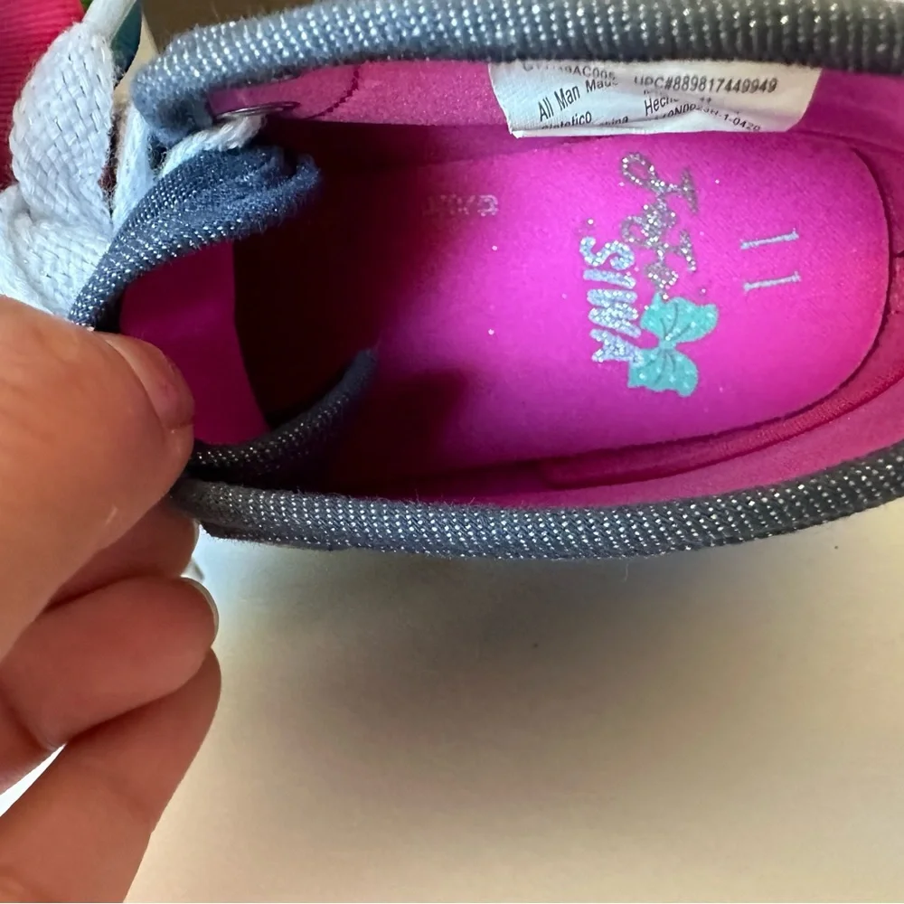 Jojo siwa High-top sneakers holographic toddler shoes Rainbow Bows